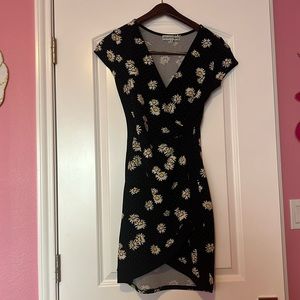 Black and White Daisy Dress